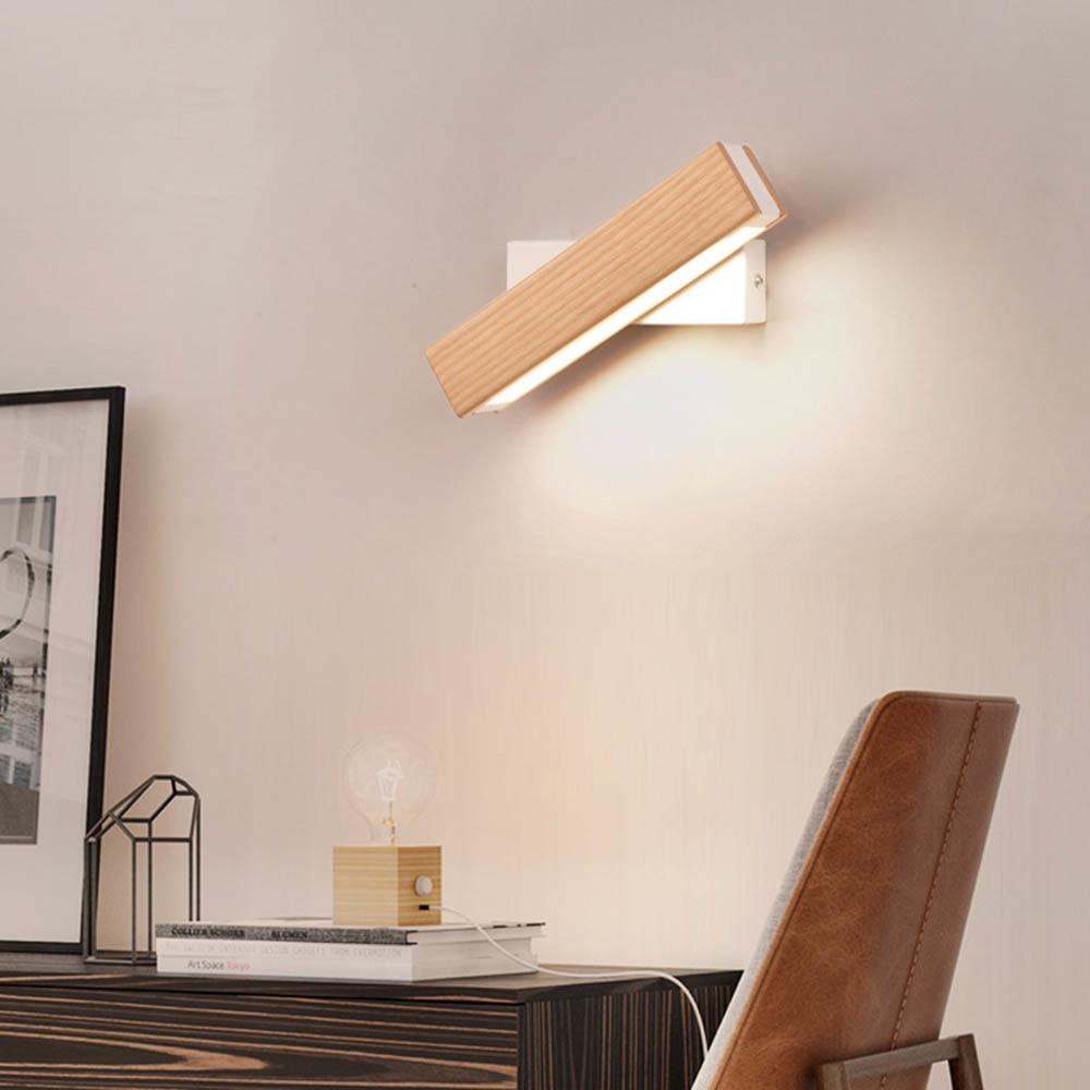 Maliben | Rotatable Wooden Led Wall Lamp - Jasper