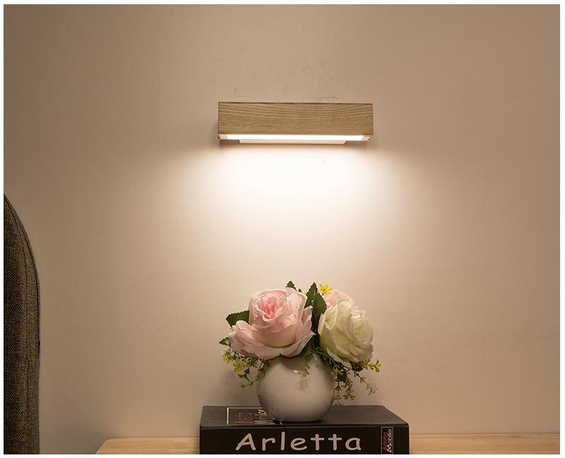 Maliben | Rotatable Wooden Led Wall Lamp - Jasper