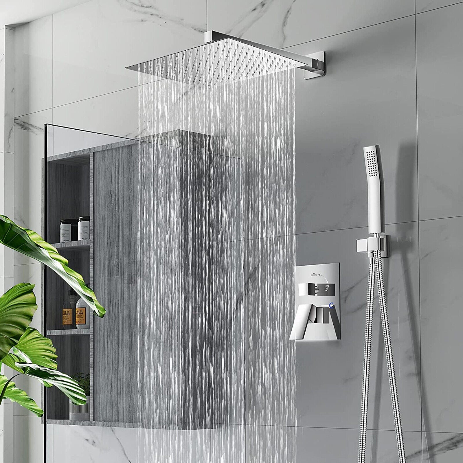 Maliben | Wall-mounted rain shower ultra-slim