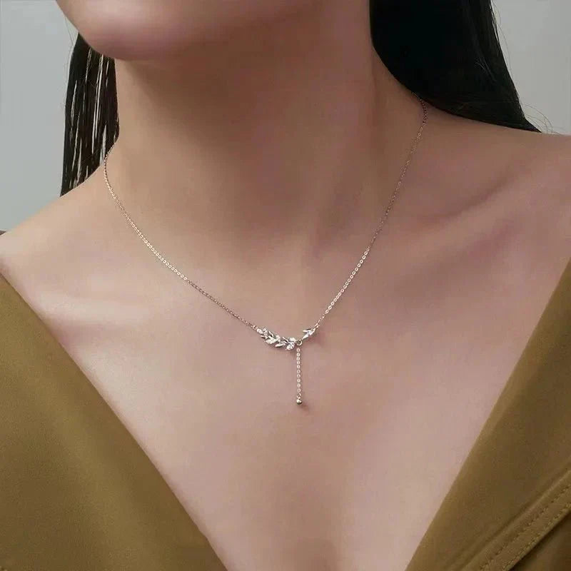 Maliben | S925 Diamond Tree Botanical Necklace