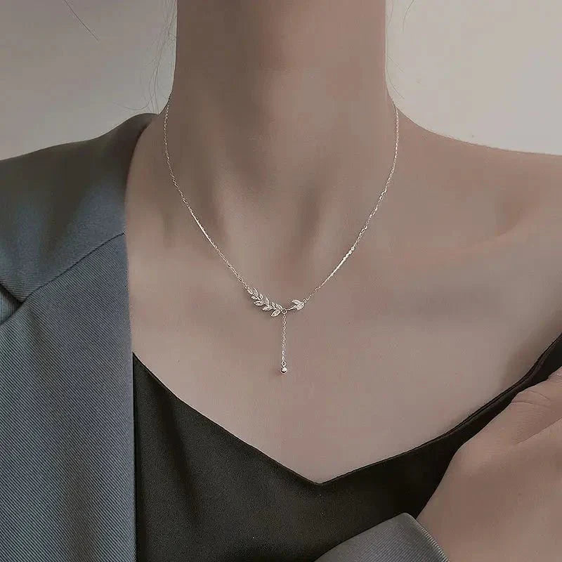 Maliben | S925 Diamond Tree Botanical Necklace