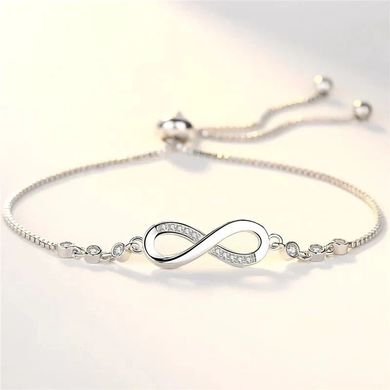 Maliben | S925 Infinity Diamond Love Bracelet