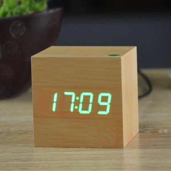 Maliben | Cube Digital Table Clock Modern Interior Decor