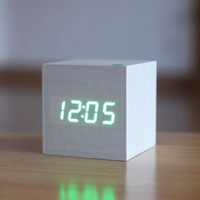 Maliben | Cube Digital Table Clock Modern Interior Decor