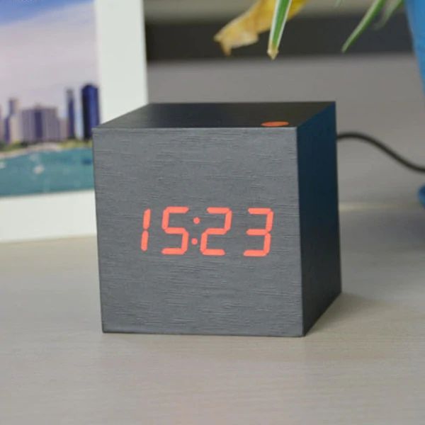 Maliben | Cube Digital Table Clock Modern Interior Decor