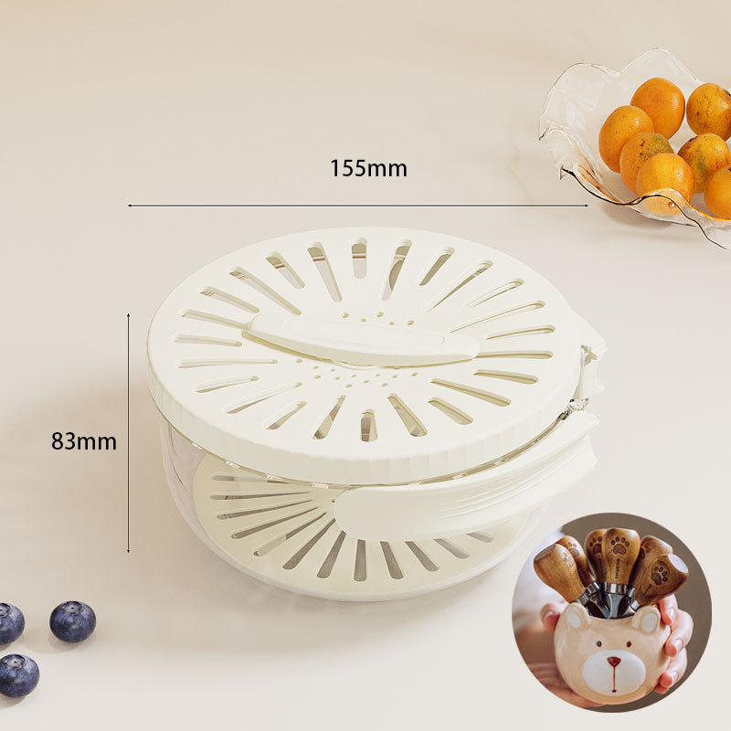 Maliben | Foldable Quick-Drain Basket With Rotating Lid