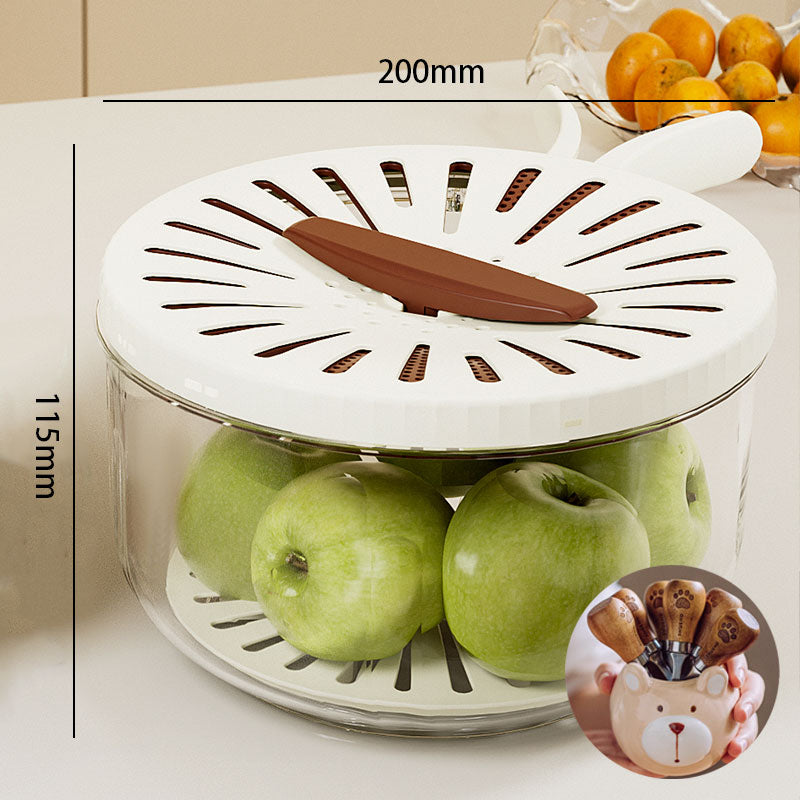 Maliben | Foldable Quick-Drain Basket With Rotating Lid