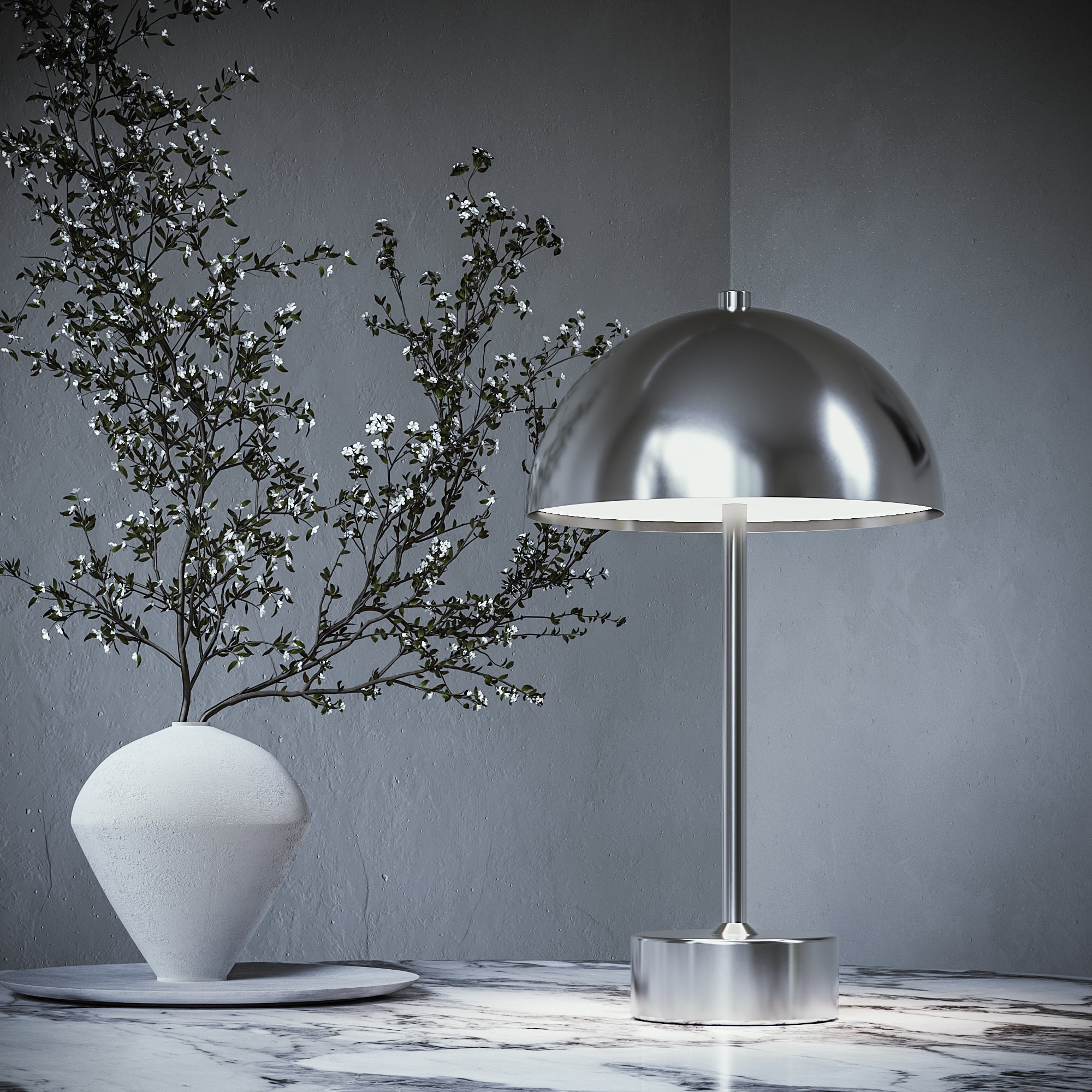 Maliben | Scandilux Elegance Table Lamp – Luxurious Led Lighting With Modern Charm