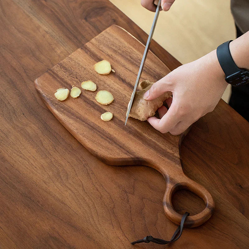 Maliben | WaldenCraft Walnut Cutting Board – Luxurious Double-Sided Cutting & Serving Board