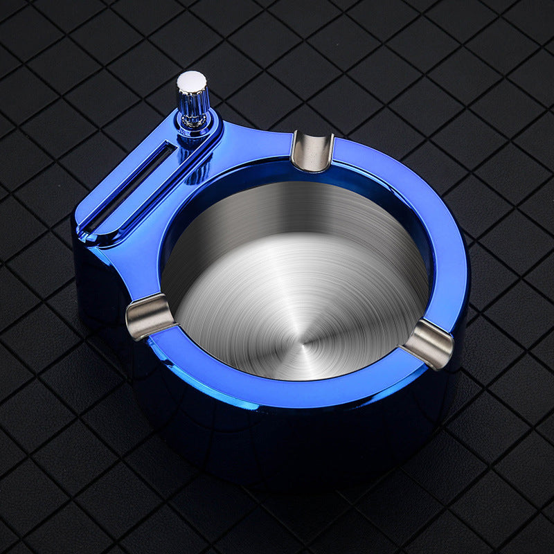 Maliben | Retro Metal Ashtray, Cigarette Lighter
