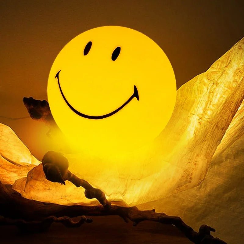 Maliben | Led Rechargeable Smiley Night Light | Cute Glow Buddy For Kids' Bedroom & Nursery Decor