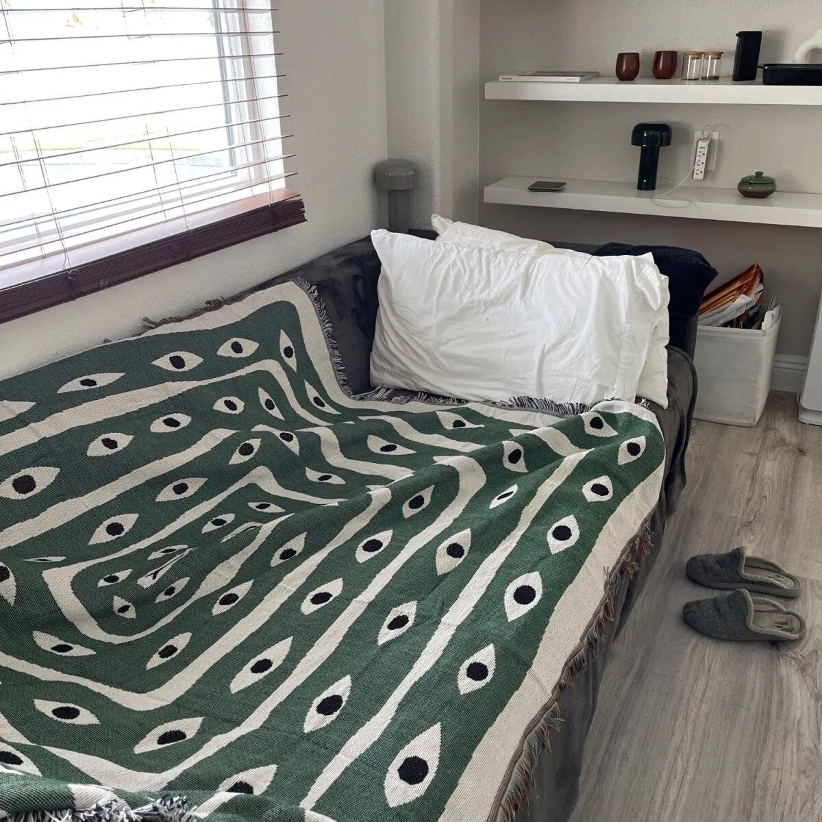 Maliben | Snake Eye Design Sofa Blanket