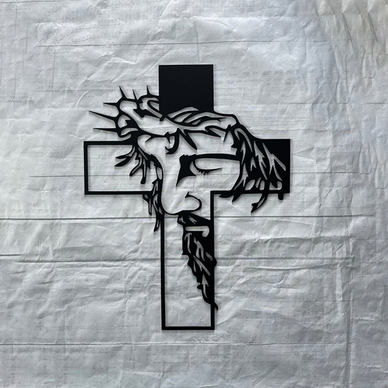 Maliben | Jesus Cross Metal Sign Christ Wall Decoration