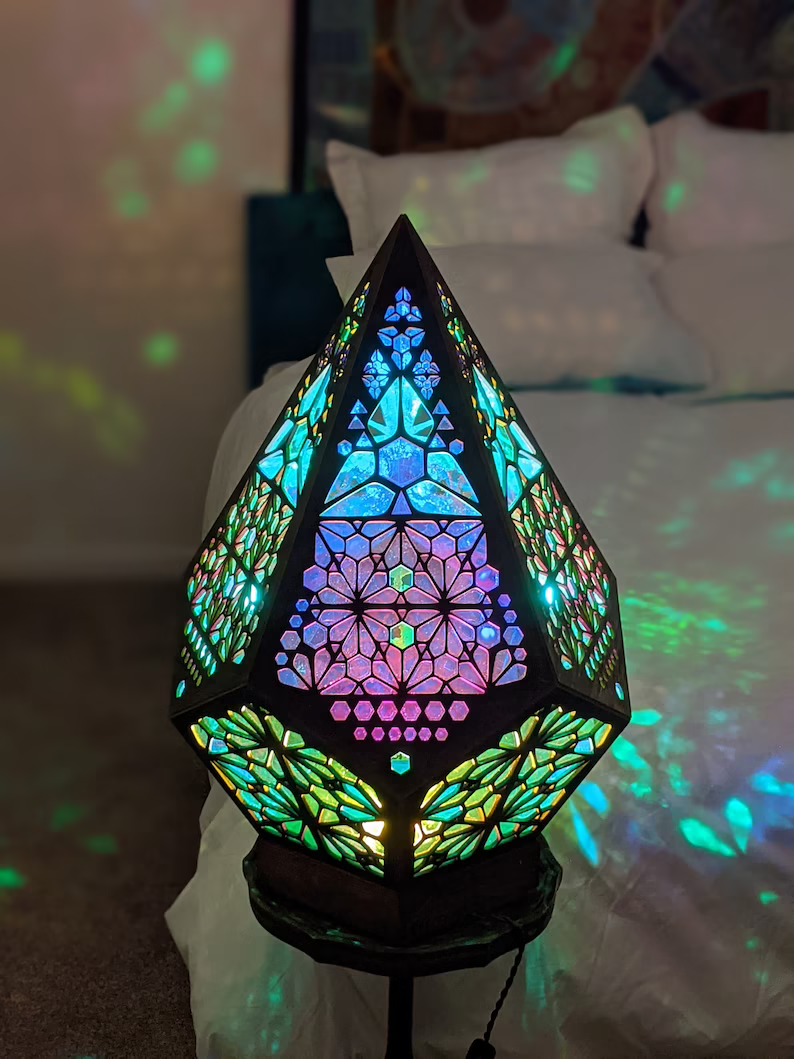 Maliben | Stained Glass Style Led Table Lamp - Lumiaura