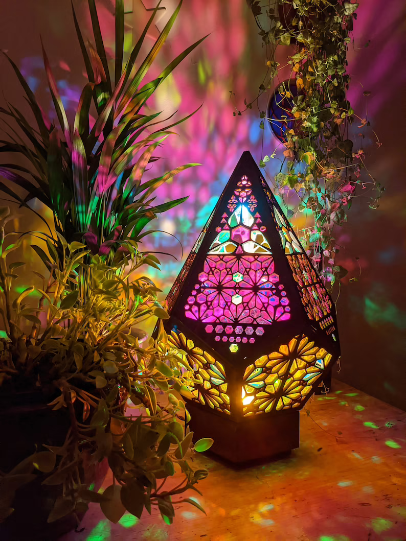 Maliben | Stained Glass Style Led Table Lamp - Lumiaura