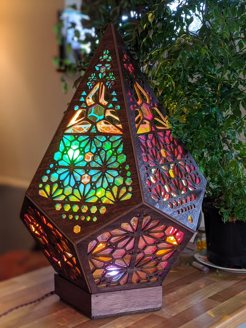 Maliben | Stained Glass Style Led Table Lamp - Lumiaura