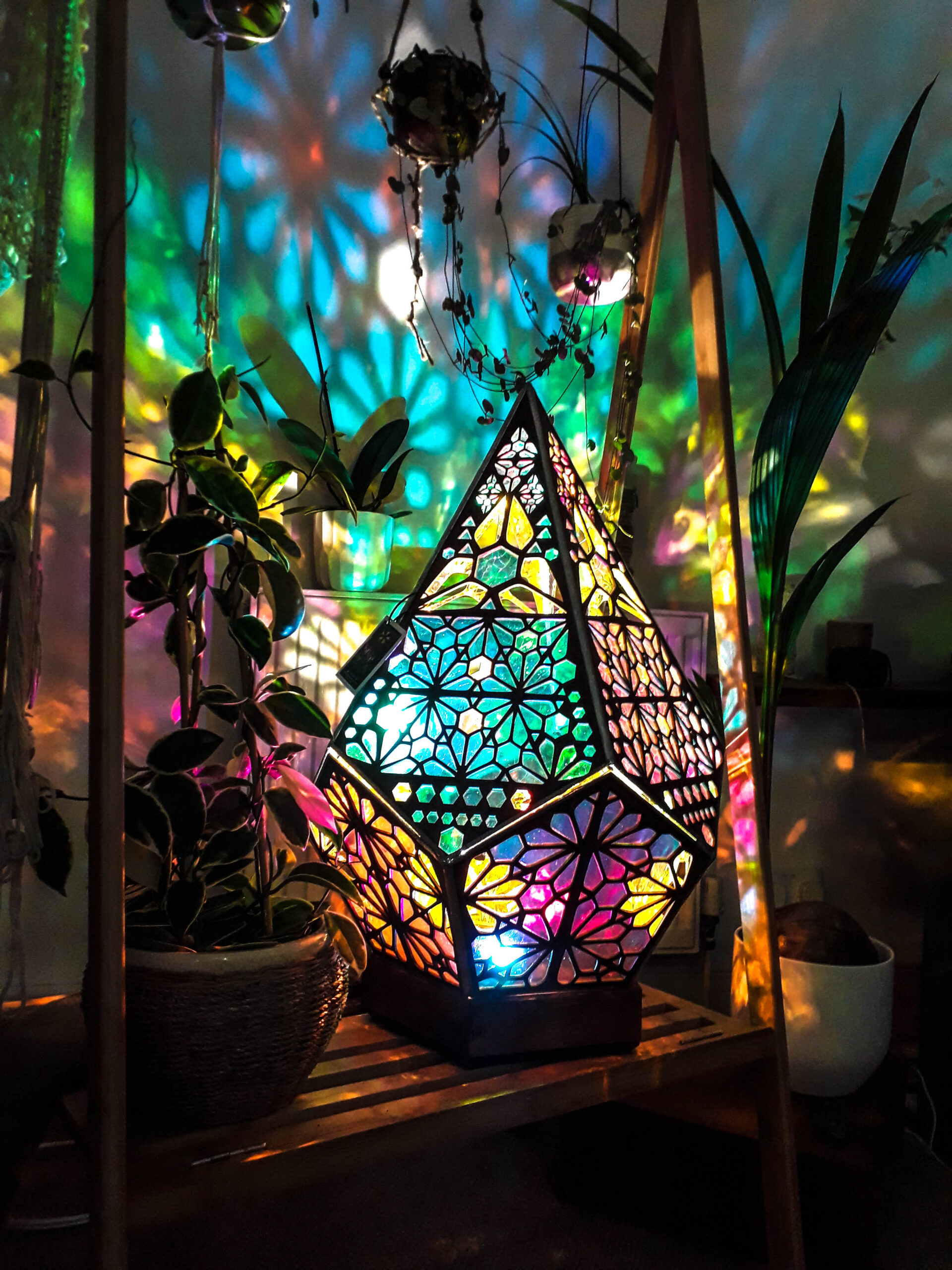 Maliben | Stained Glass Style Led Table Lamp - Lumiaura