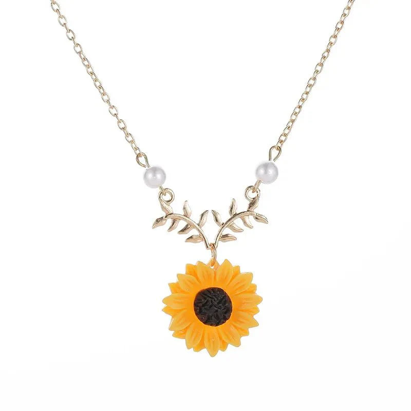 Maliben | Summer Sunflower Dainty Necklace