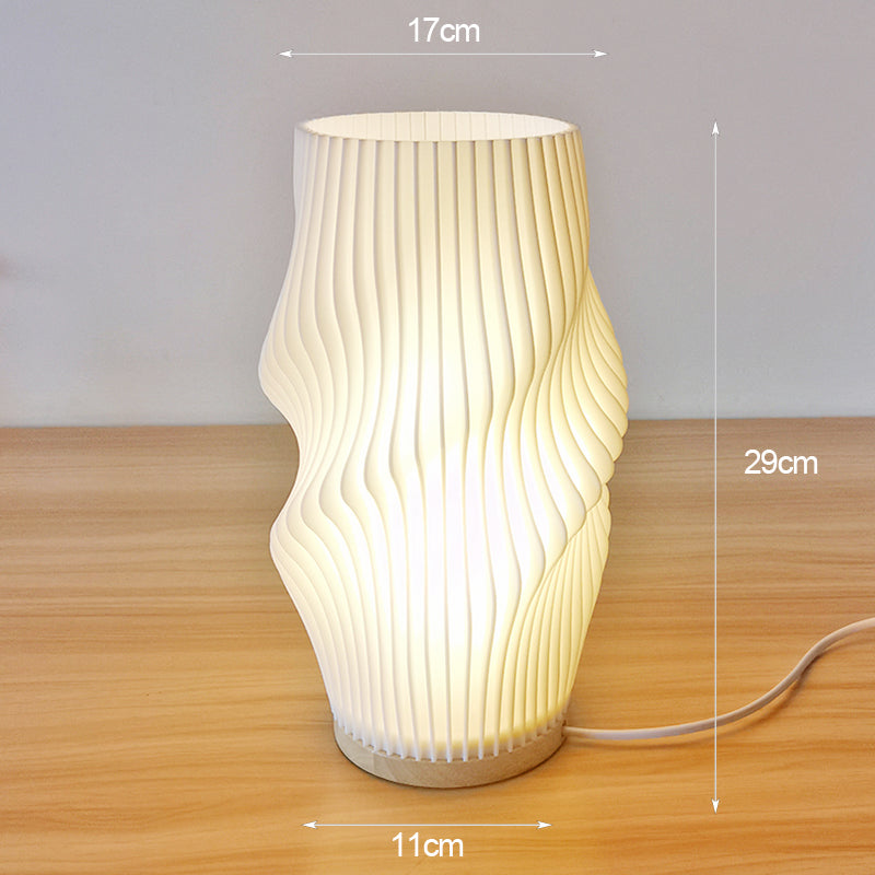 Maliben | Frenchlight Table Lamp - Elegant Pleated Table Lamp In French Cream For Atmospheric Spaces