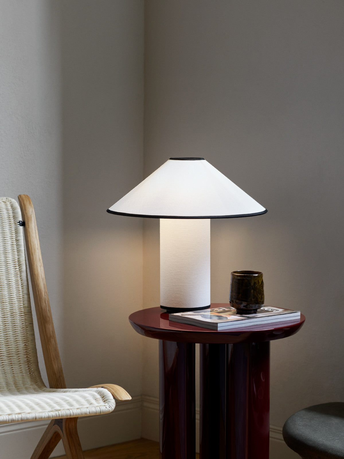 Maliben | Table Lamp With Fabric Shade – Lunara