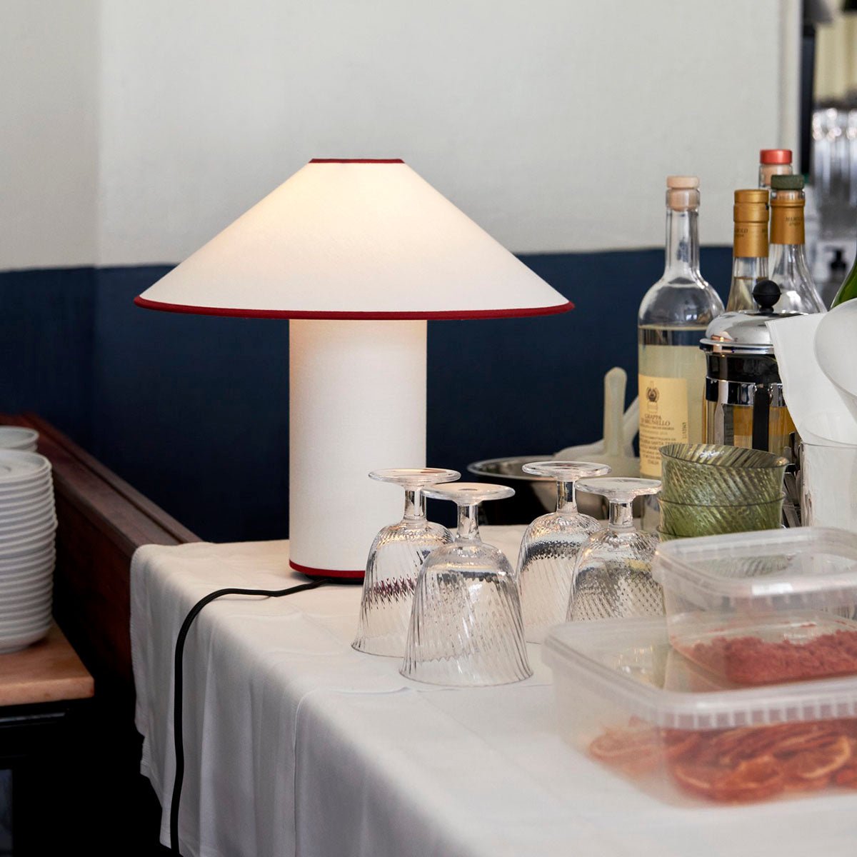 Maliben | Table Lamp With Fabric Shade – Lunara