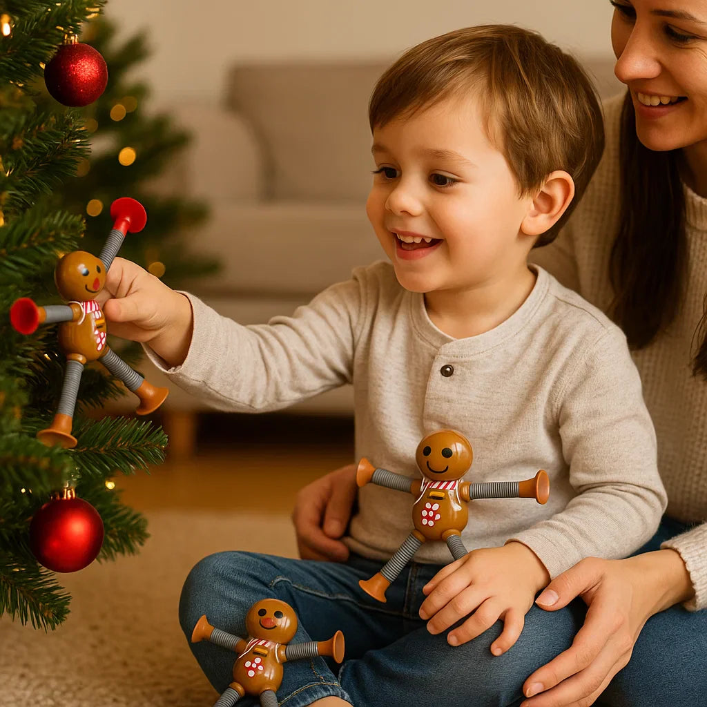 Maliben | Christmas Sensory Suction Cup Baby Toy Figures