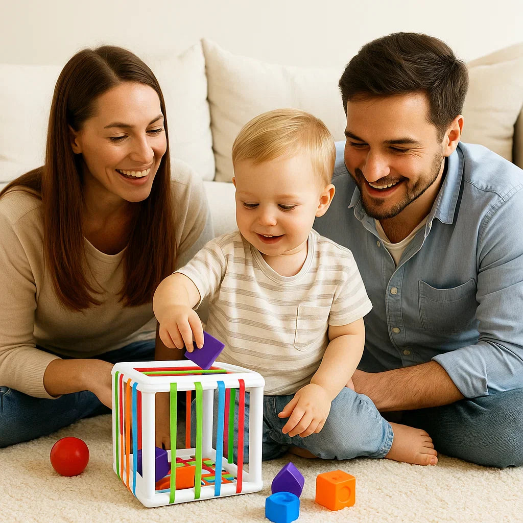 Maliben | Montessori Shape Box – Sorting & Motor Skills Game