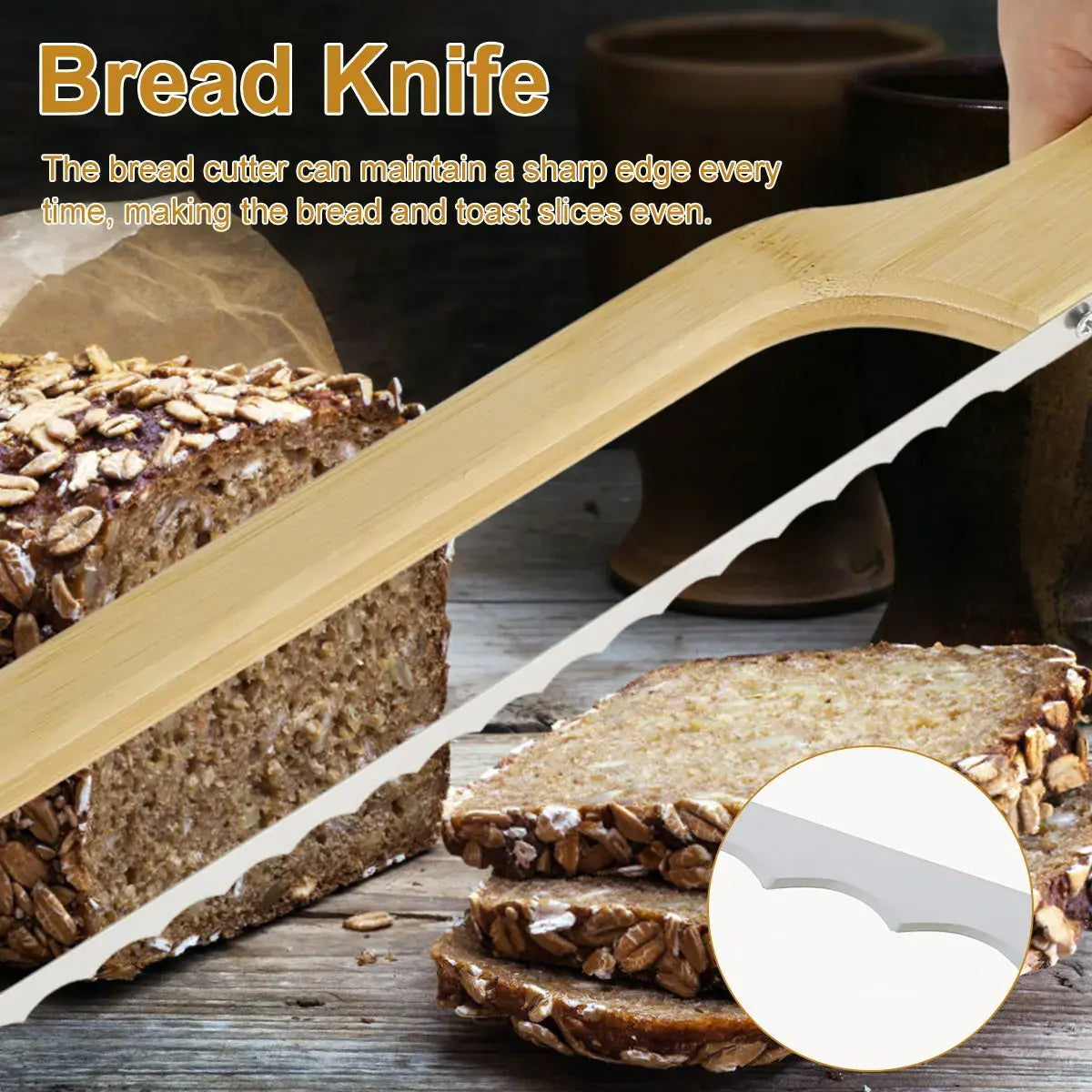 Maliben | The Ultimate Bread Knife For Perfect Slicing - Breadmaster