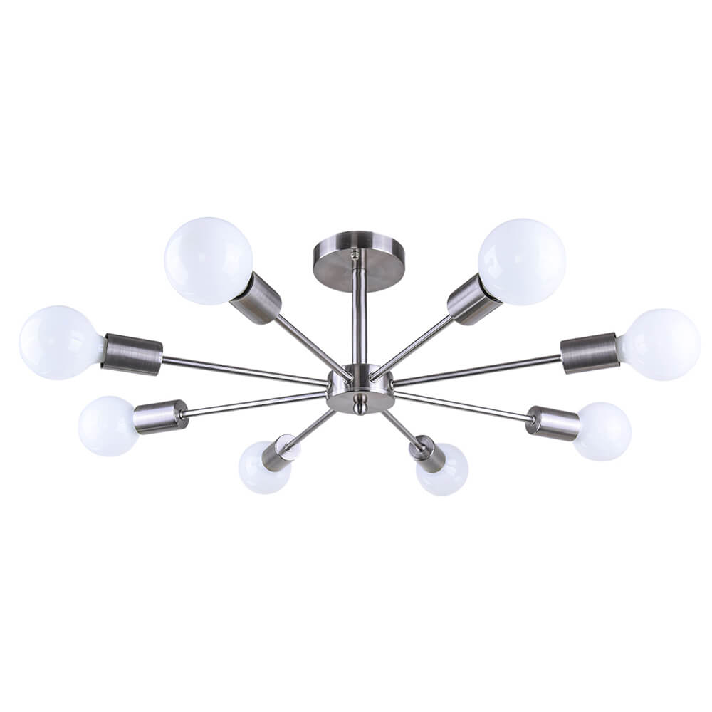 Maliben | Sputnik Chandelier For Semi-Recessed Installation