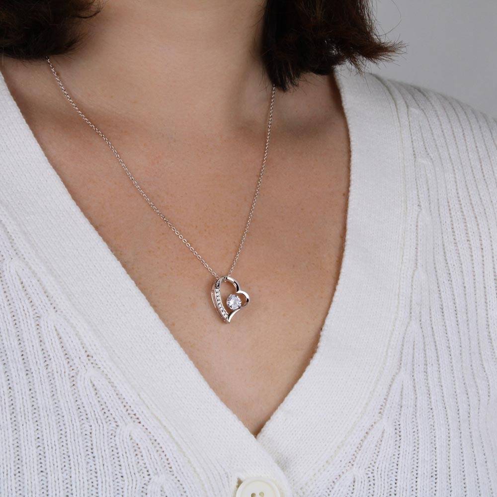 Maliben | Eternal Rose Box "To My Love" With Diamond Heart Necklace