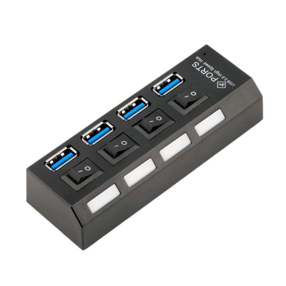 Maliben | Usb 3.0 Hub 4 Ports Super Speed 5gbps And Hub With On/Off Switch For Windows Mac Os Linux
