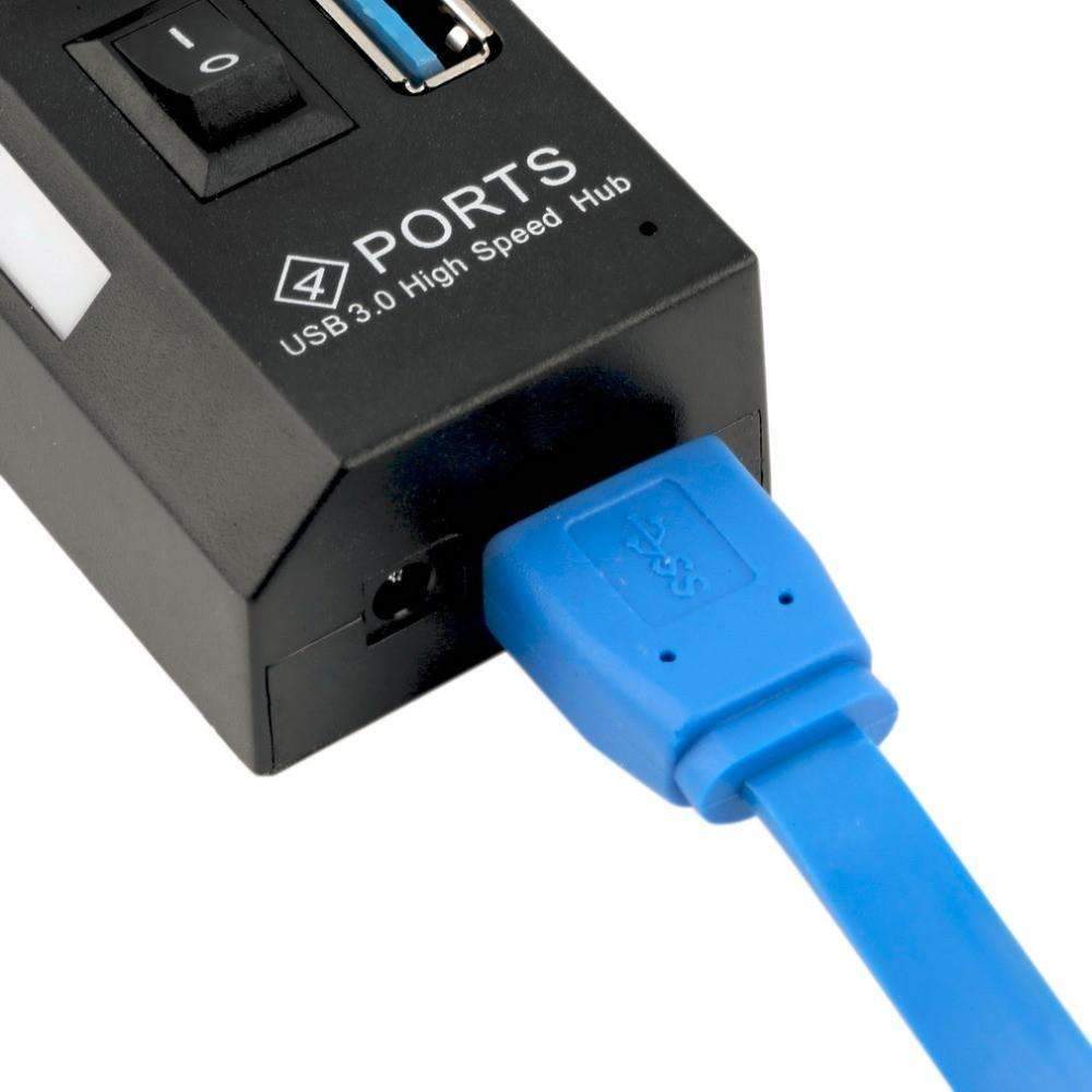 Maliben | Usb 3.0 Hub 4 Ports Super Speed 5gbps And Hub With On/Off Switch For Windows Mac Os Linux