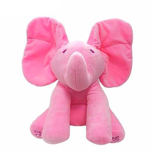 Maliben | No.1 Singing Peek A Boo Elephant Flappy Ear Plush Interactive Kids Toy