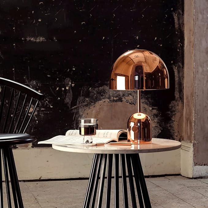 Maliben | Luxeglow Table Lamp - Elegant Copper Finish For Any Room