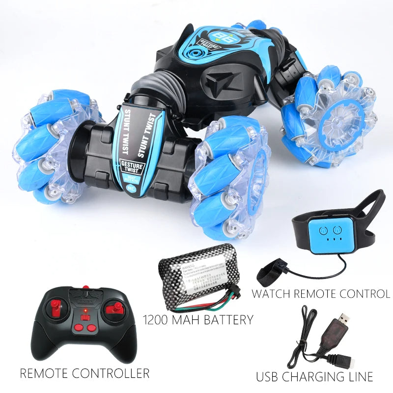 Maliben | 2-In-1 Hand-Controlled Stunt Car With Additional Remote Control