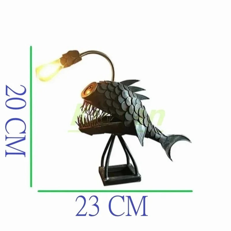 Maliben Steampunk Angler Fish Lamp – Cool & Unusual Floor Lamp for Your Home