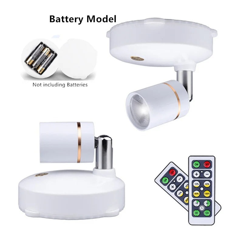 Maliben Wireless LED Spotlight — Indoor & Outdoor, 300 Lumens