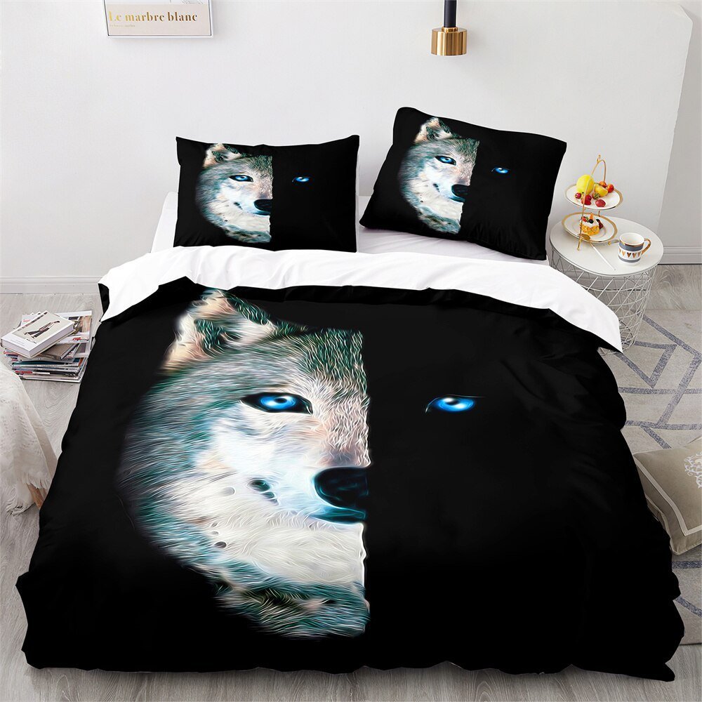 Maliben | Soft Kids Duvet Cover Wolf – Strength And Safety In Sleep