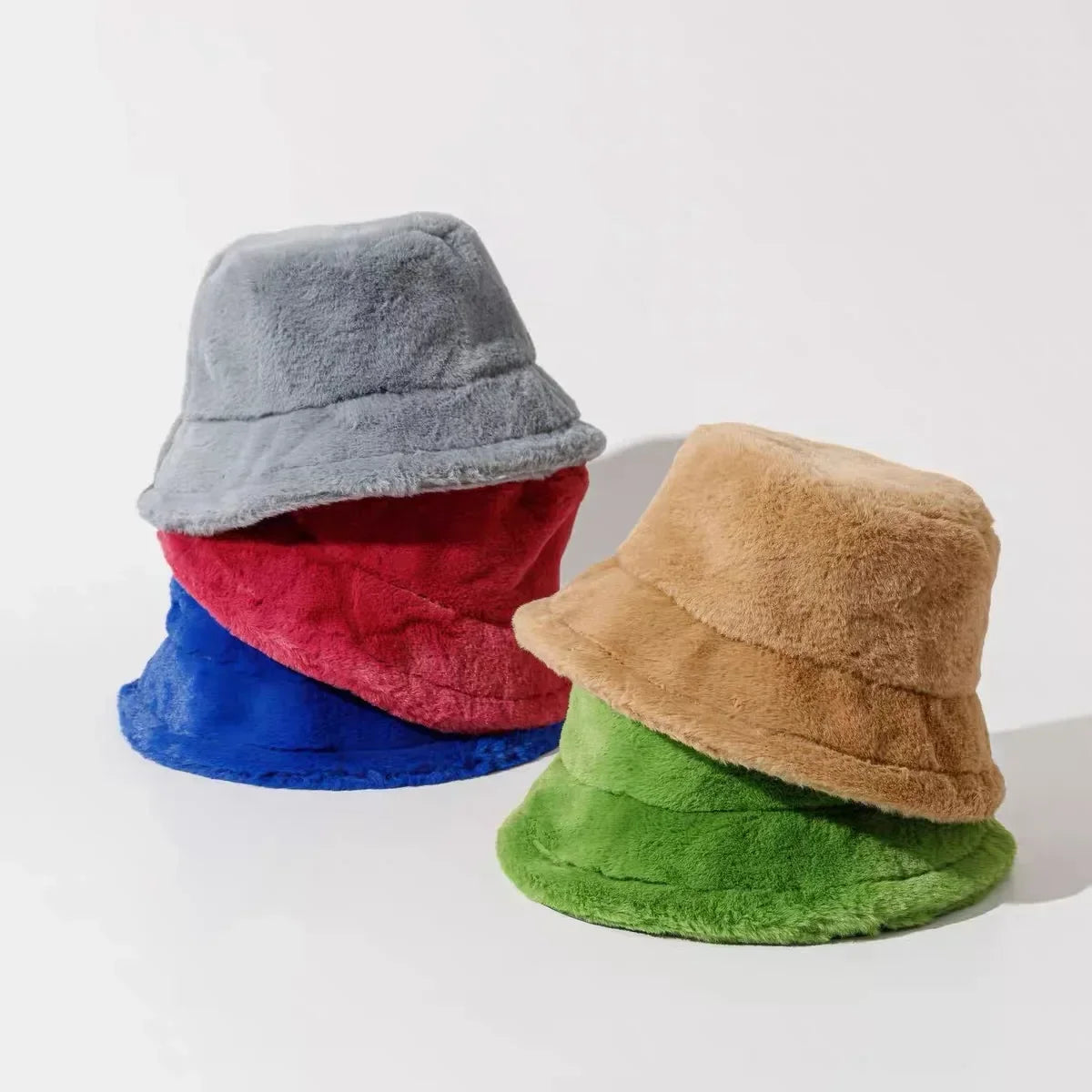 Maliben | Women’S Faux Rabbit Fur Autumn Bucket Hat – Lorna