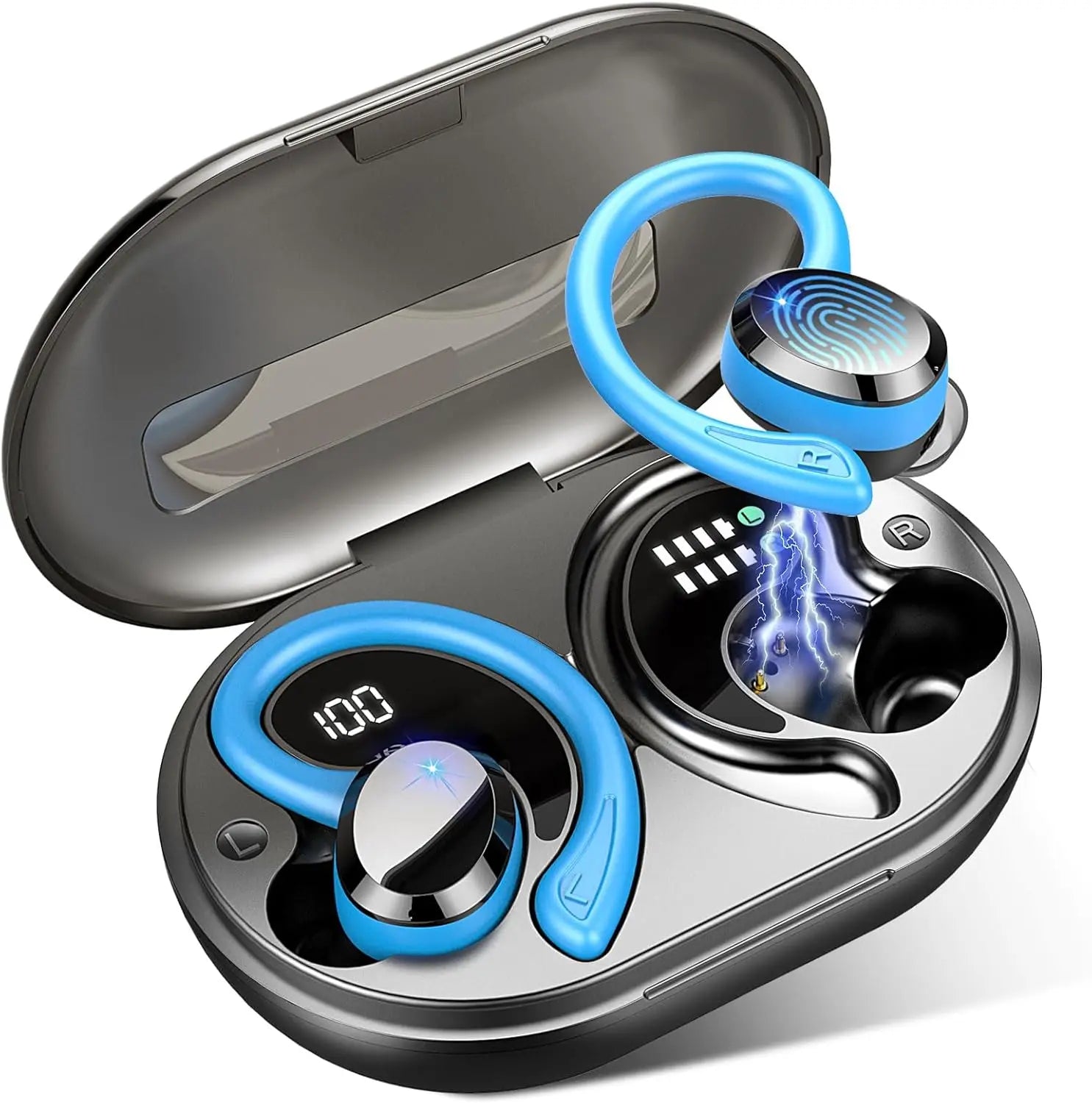 Maliben | Wireless Earbuds With Long Battery Life – Securefit – (1+1 Free)