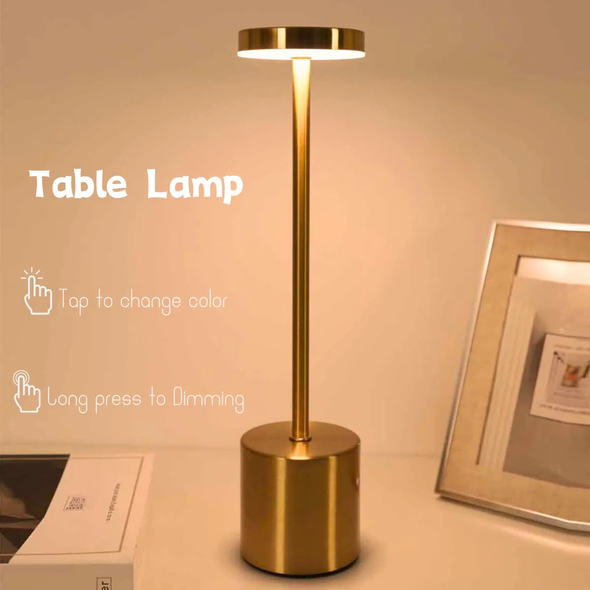 Maliben | Wireless Metal Led Table Lamp - Lumimetal