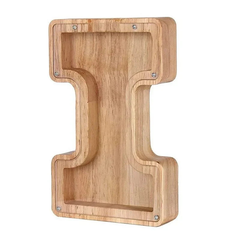 Maliben | Wooden Alphabet Letters 'Initial' Piggy Bank