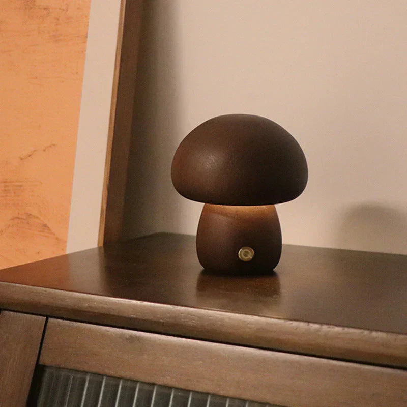 Maliben | Wooden Mushroom Led Night Light - Glowshroom