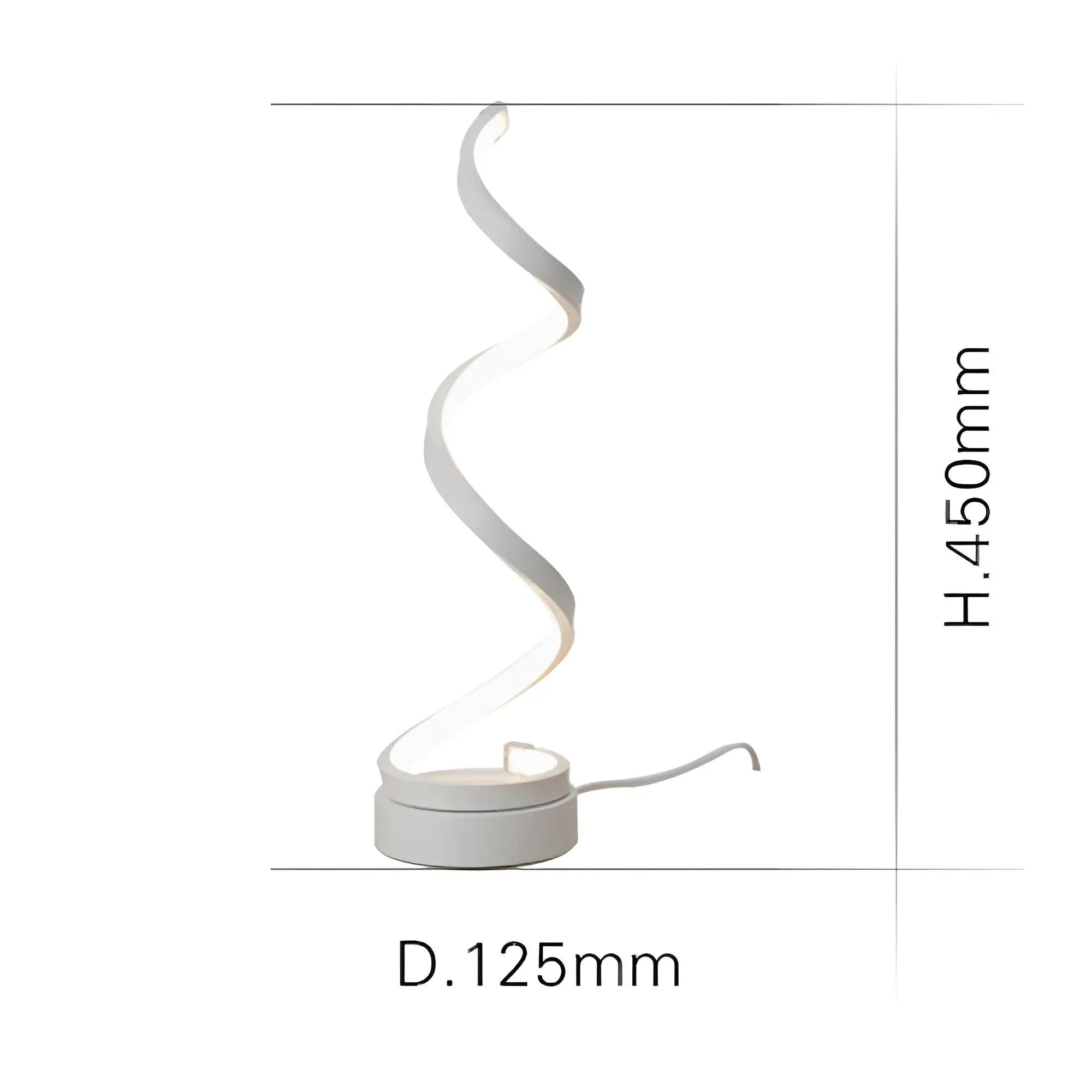 Maliben | Elegant Spiral Glow Led Desk Lamp – Energy Efficient, Sustainable & Eye-Friendly Design