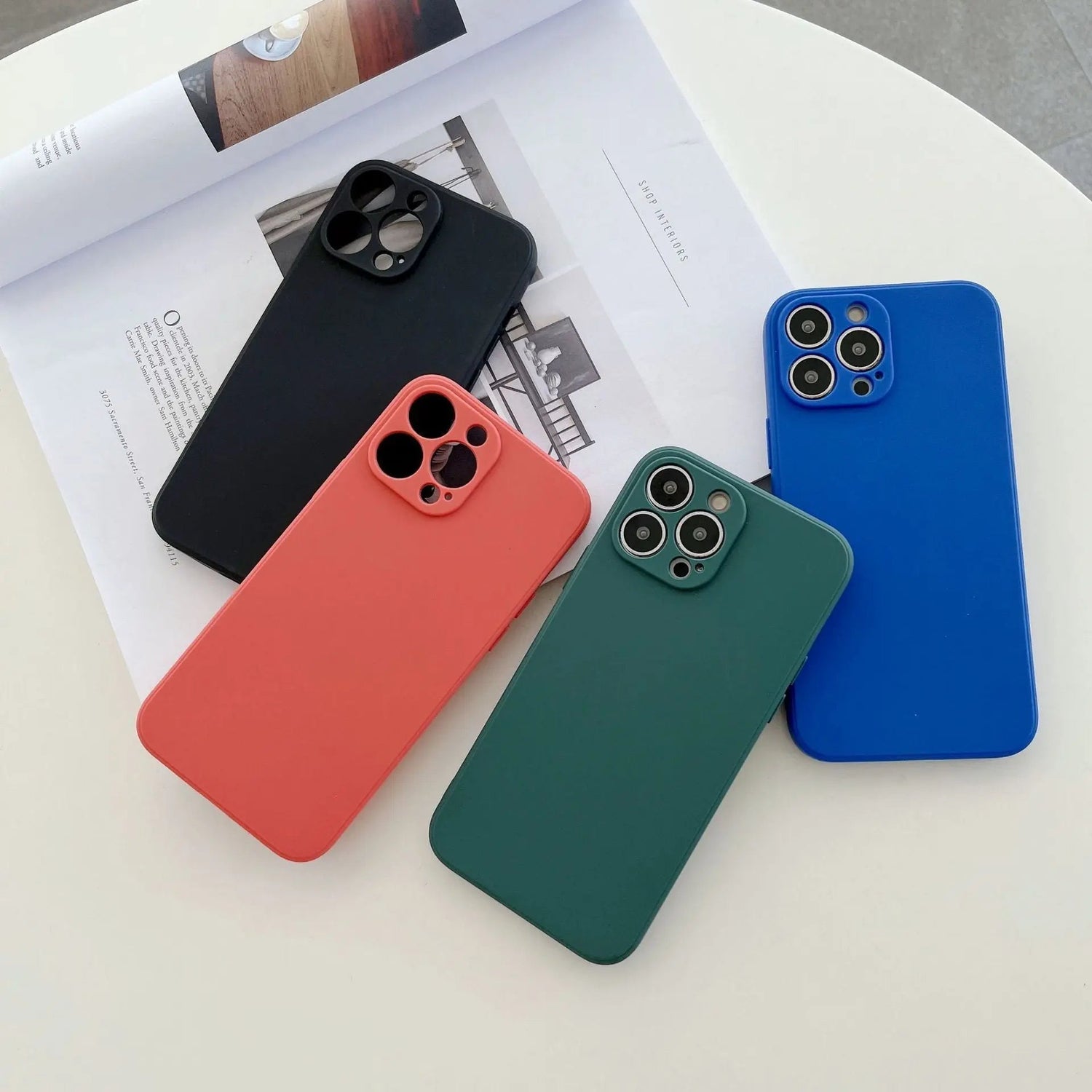 Pastel iPhone case in soft solid colors