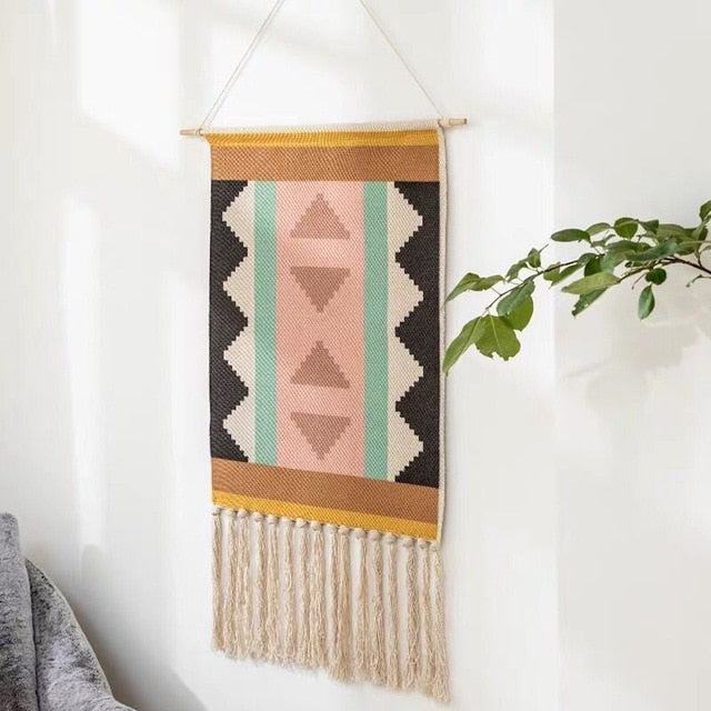 Bohemian macramé wall tapestry