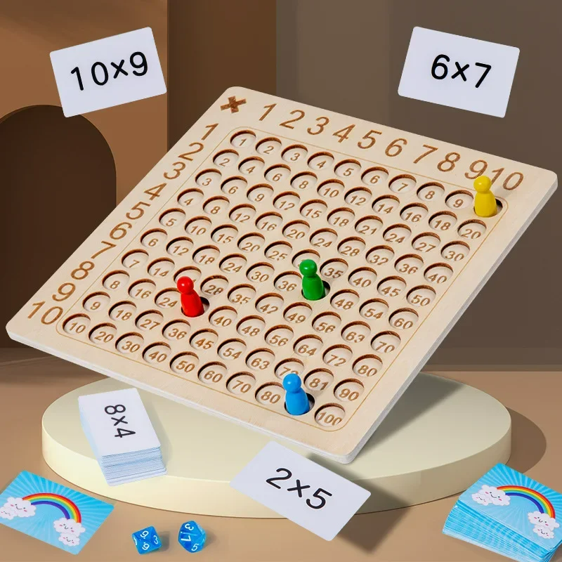 Maliben | Ecotoys Calcublox | Wooden Educational Math Game - Learn Quick & Easy Math