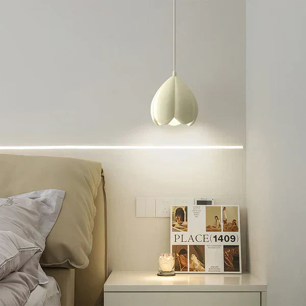 Maliben | Flowerglow Pendant - Elegant Cream-Colored Pendant For Warm Atmospheric Interiors