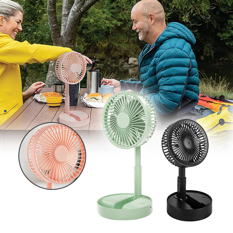 Maliben | Height-Adjustable, Rechargeable Telescopic Stand Fan
