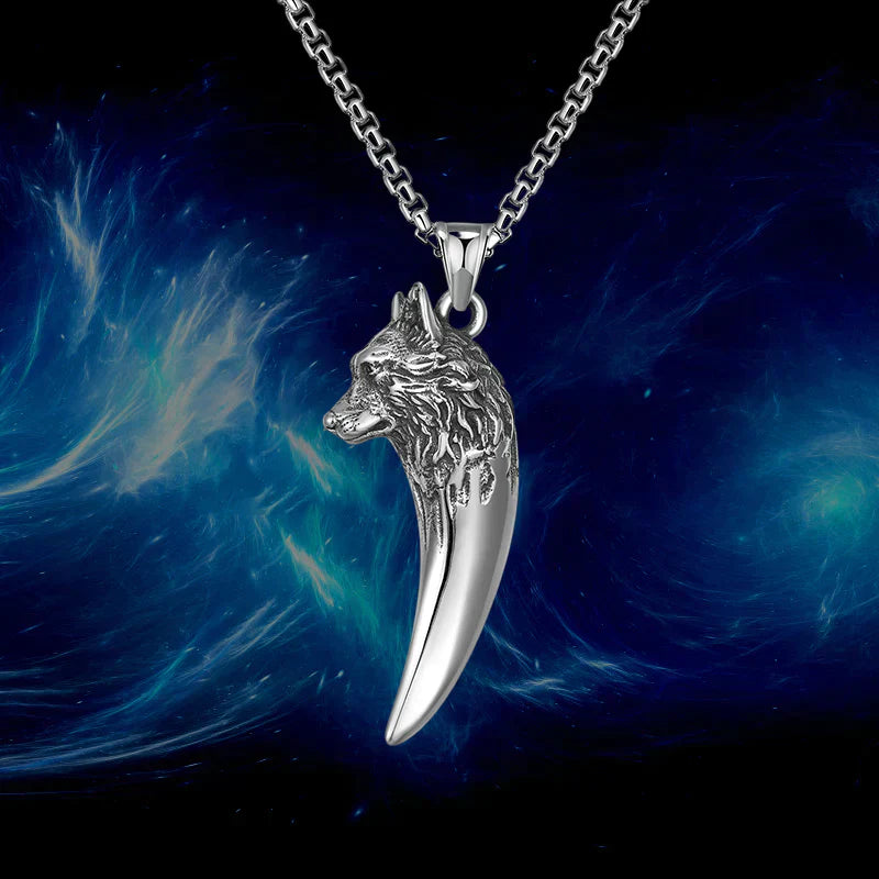 Maliben | Wolf's Head Necklace Made Of Titanium Steel